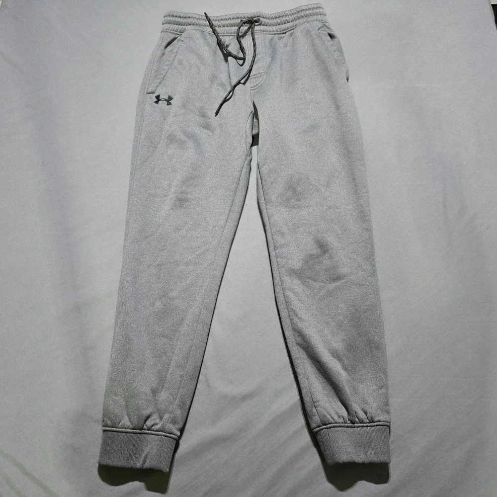 Under Armour Joggers Mens Large Gray UA Storm Fleece Loose Fit Sweatpants